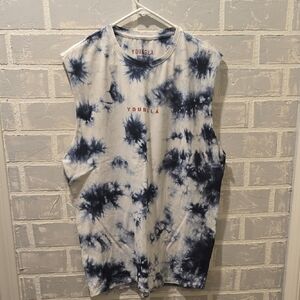 YoungLA Blue Tie-Dye Tank Top